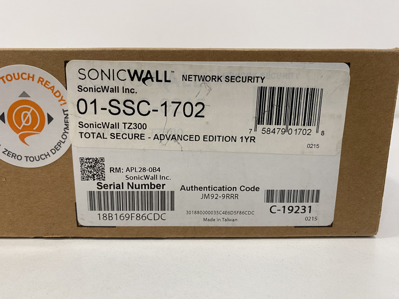 NOVO Dell SonicWALL TZ300 Network Security