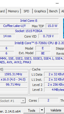 Intel NUC USFF i5-7260U 8/180GB