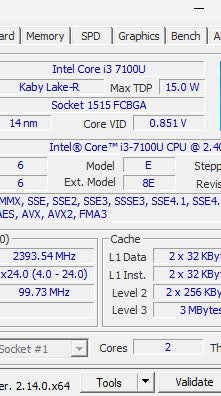 Intel NUC 7i3BNH i3-7100U 8/128GB