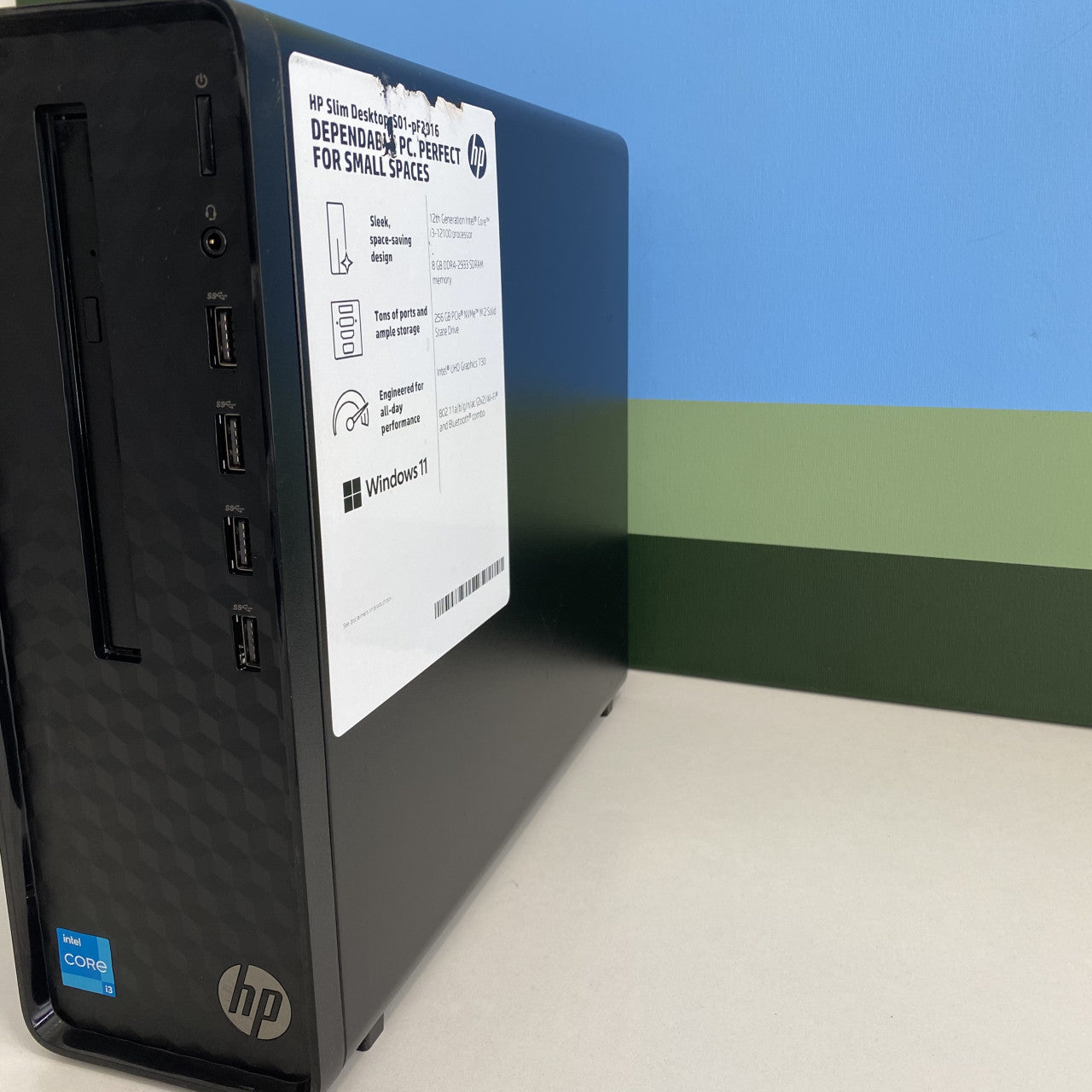 HP Slim Desktop PC S01 i3-12100 16/480GB