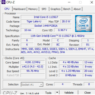 Gateway GWTN141-10 i5-1135G7 16/256GB