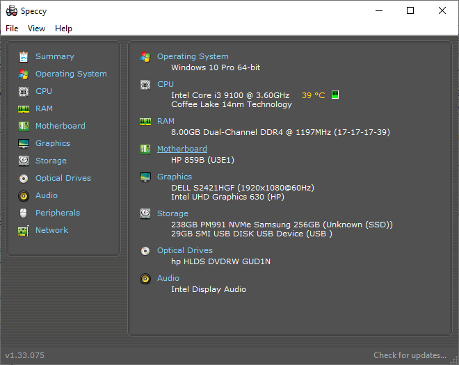 HP ProDesk 400 G6 MT i3 9100 3.60 GHz 8/256 NVMe