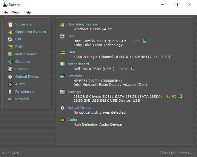 Dell Optiplex 3050 USFF i5-7500T 8/256GB