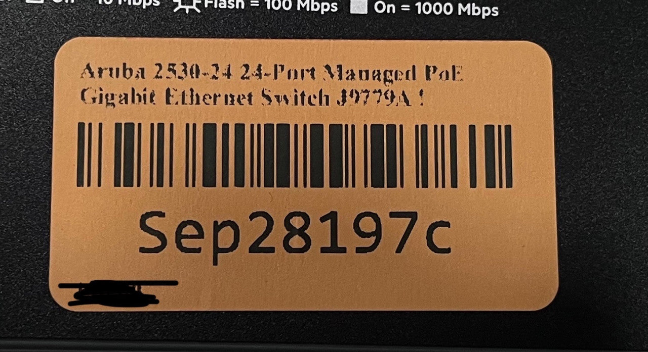 Aruba Switch- Više varijanti na stanju!