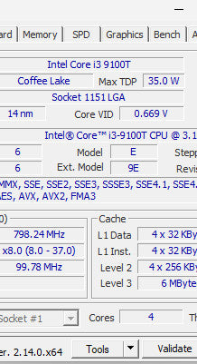 HP ProDesk 400 G5 USFF i3-9100T 8/180GB / 2 na stanju