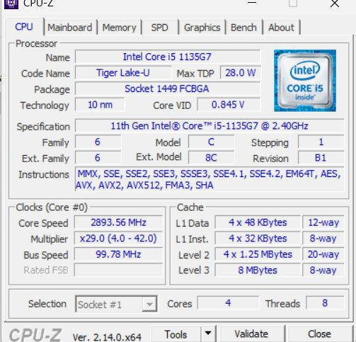 Dell Vostro 3400 i5-1135G7 16/256GB